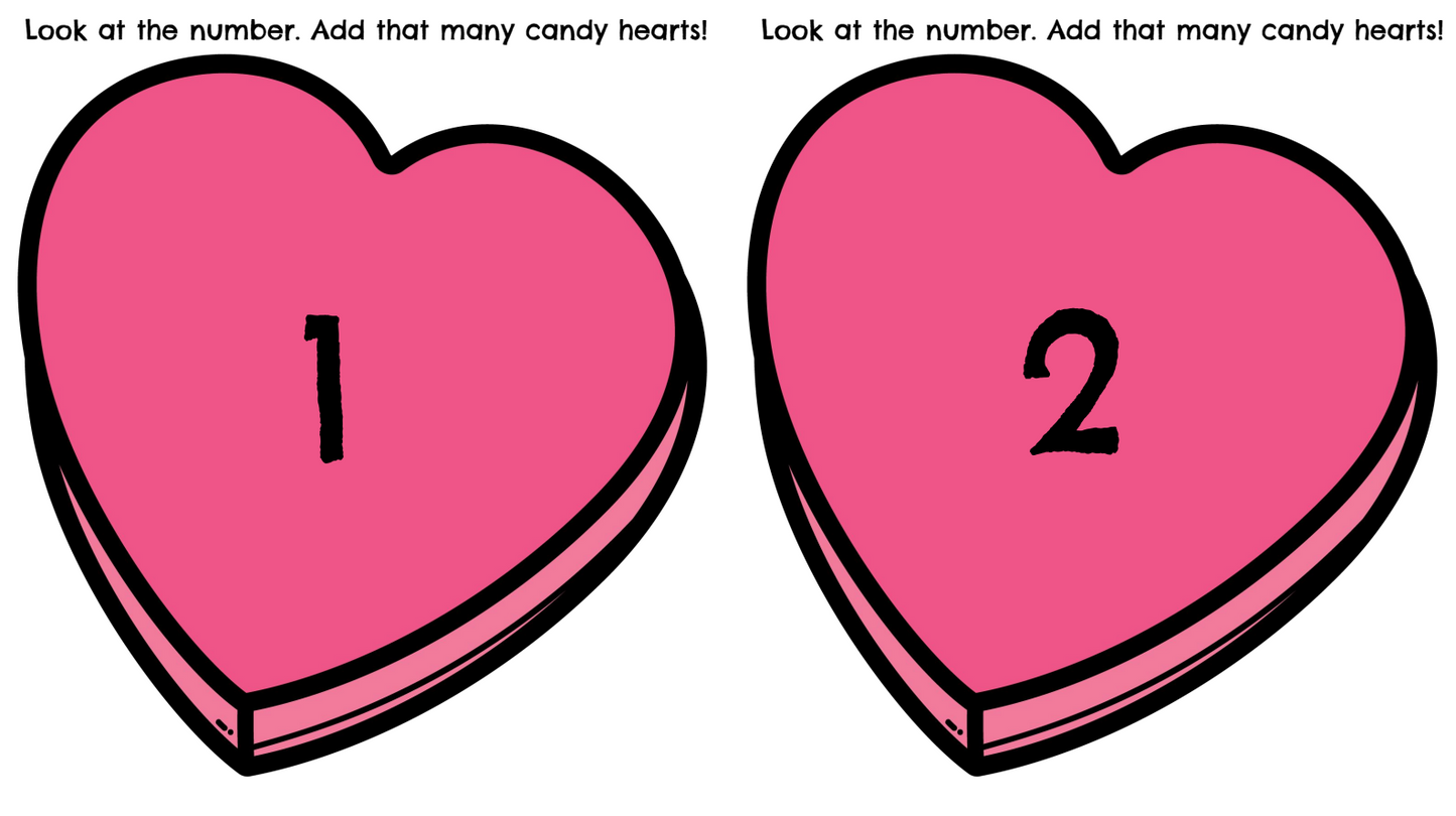 Heart Counting Cards