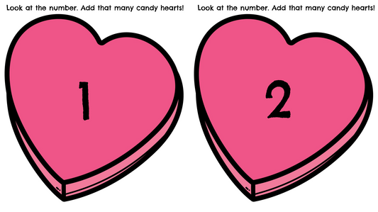 Heart Counting Cards