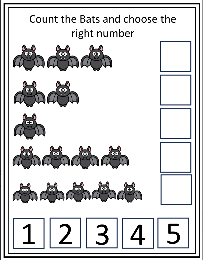 Halloween/Fall Counting 1-10