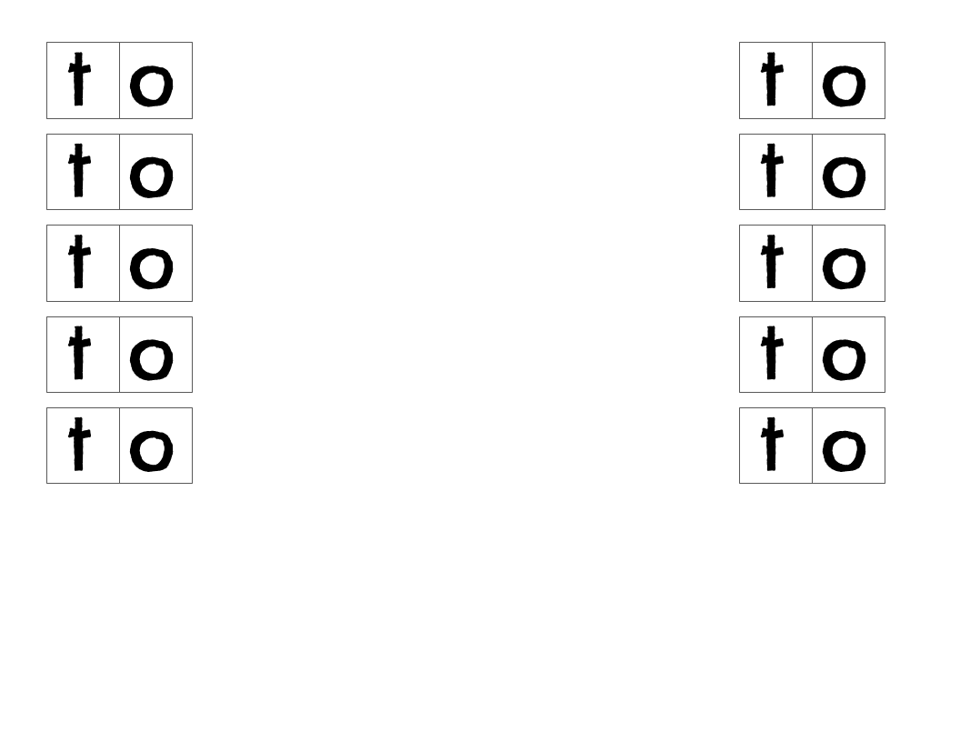 Sight Word Booklet - to