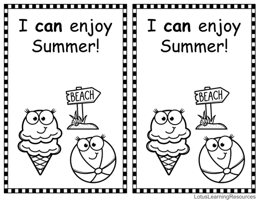 Sight Word Booklet - can