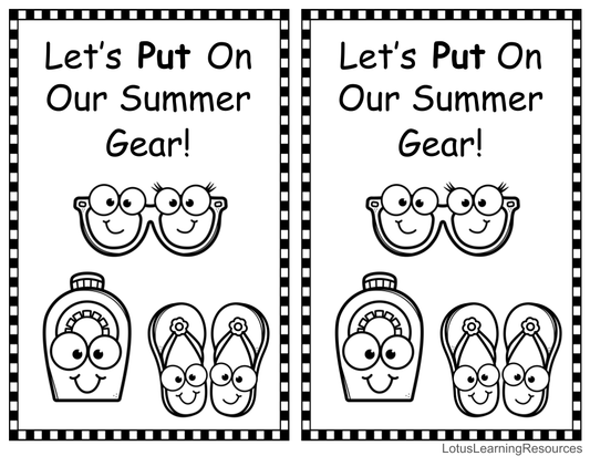 Sight Word Booklet - Put