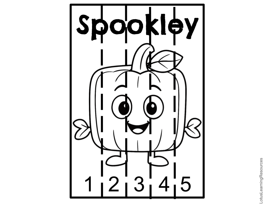 Spookley Number Sequence/Coloring Sheet