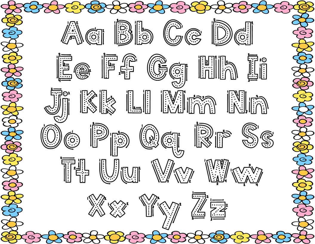 Spring Alphabet Tracing