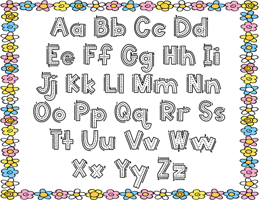 Spring Alphabet Tracing
