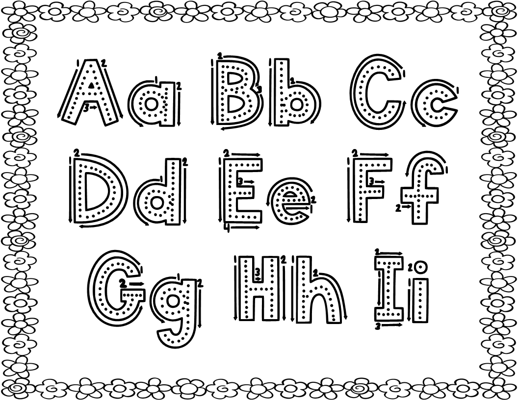 Spring Alphabet Tracing