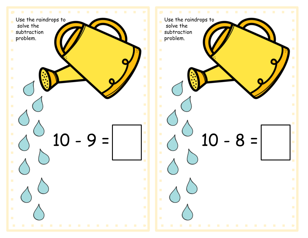 Spring Raindrop Subtraction