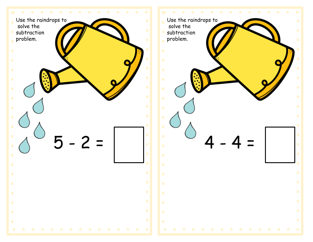 Spring Raindrop Subtraction