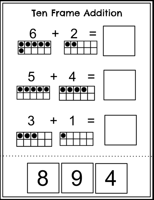 Ten Frame Addition