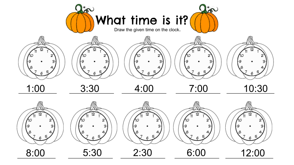 Pumpkin Time Activity