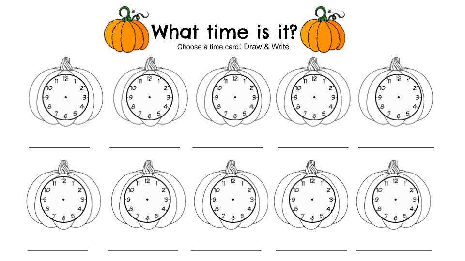 Pumpkin Time Activity