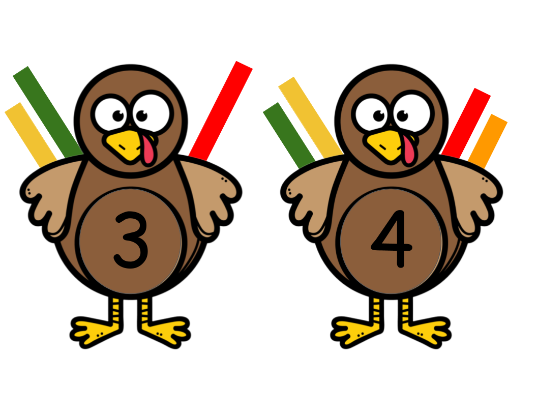 Turkey Counting Clip Activity