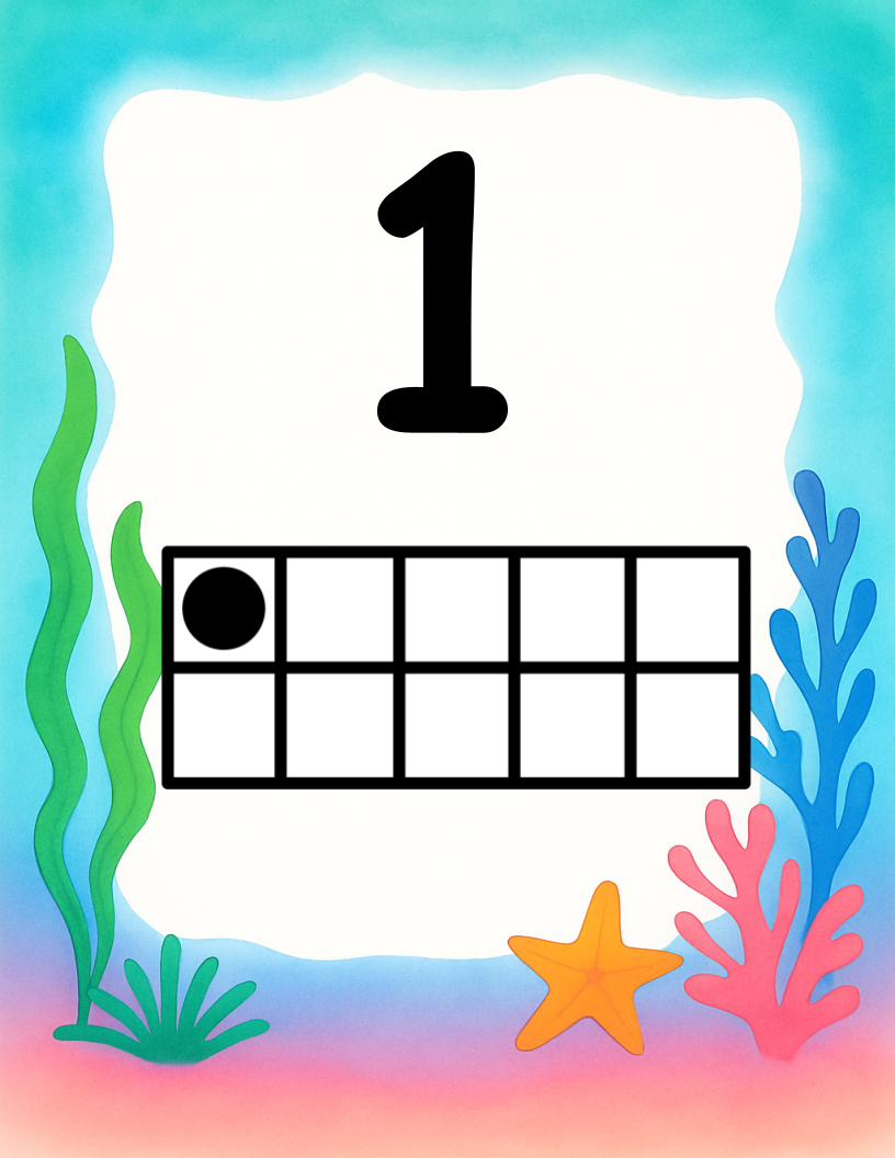 Under The Sea - Number Posters 1-20