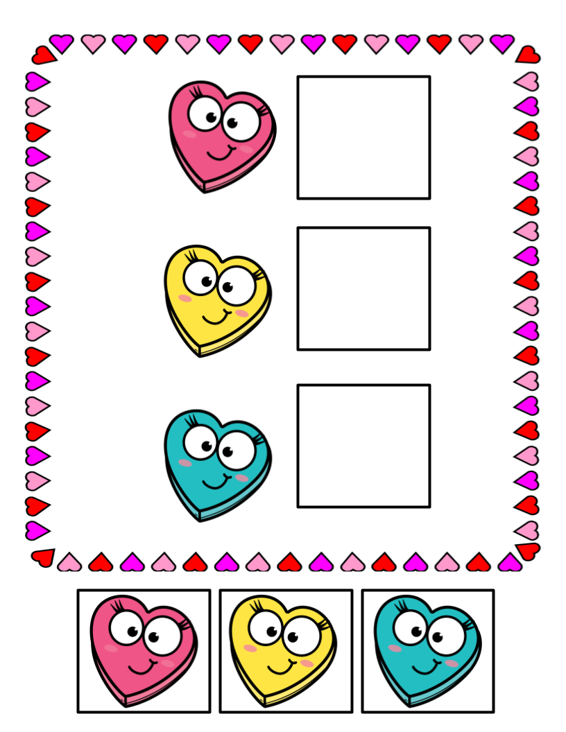 Valentine's Day File folders