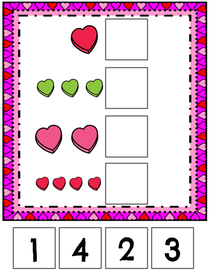 Valentine's Day File folders