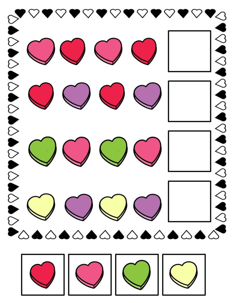 Valentine's Day File folders