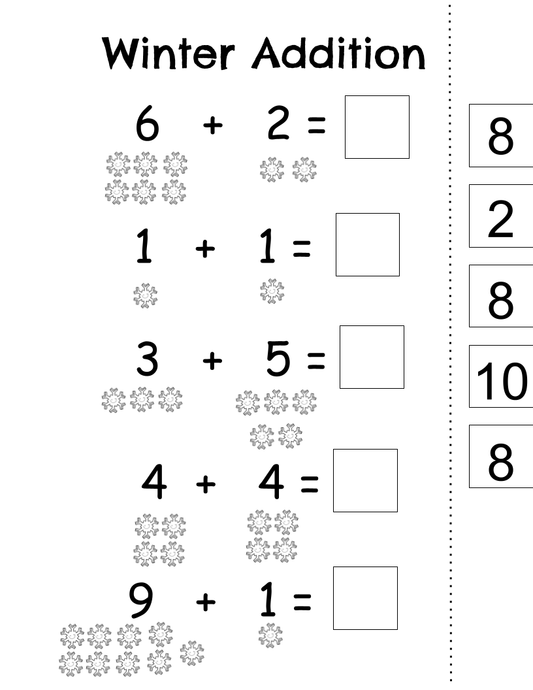 Winter Addition within 5 & 10