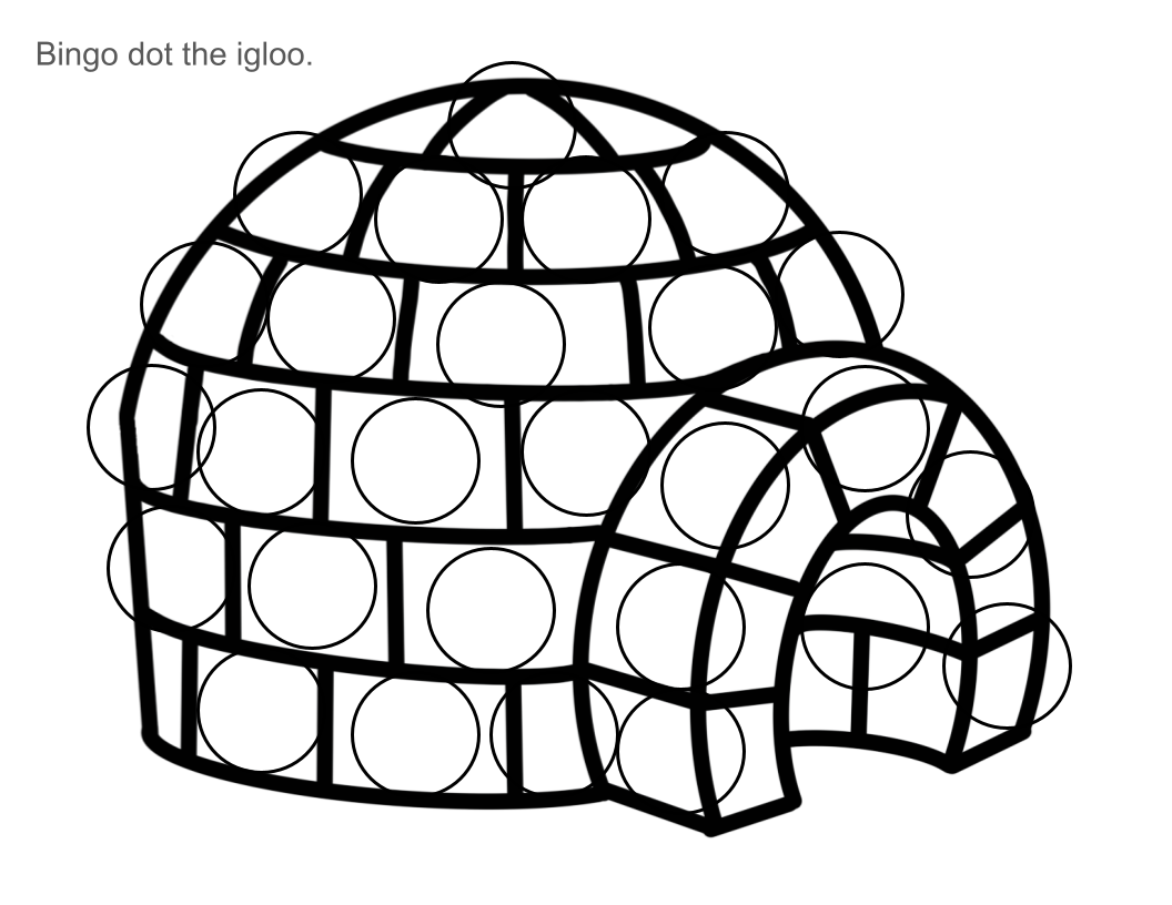 Winter Bingo Dots