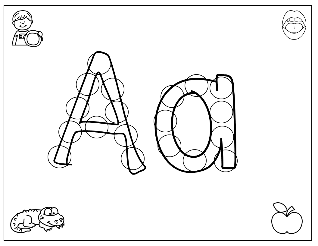 Bingo/playdough Letter Mats